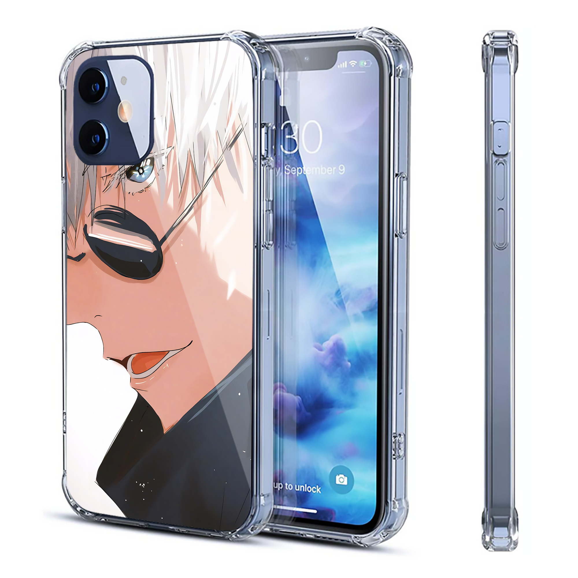 （画像用） 呪術廻戦 Jujutsu Kaisen 【iPhone 12シリーズ対応】透明スマホケース（クリアソフトケース）